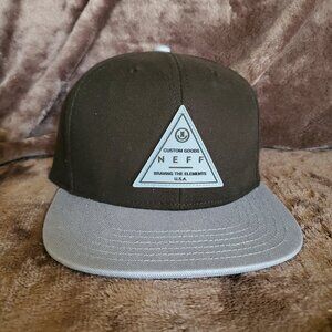 Neff Hat Cap Mens Snapback Custom Goods Braving The Elements Silicone Patch